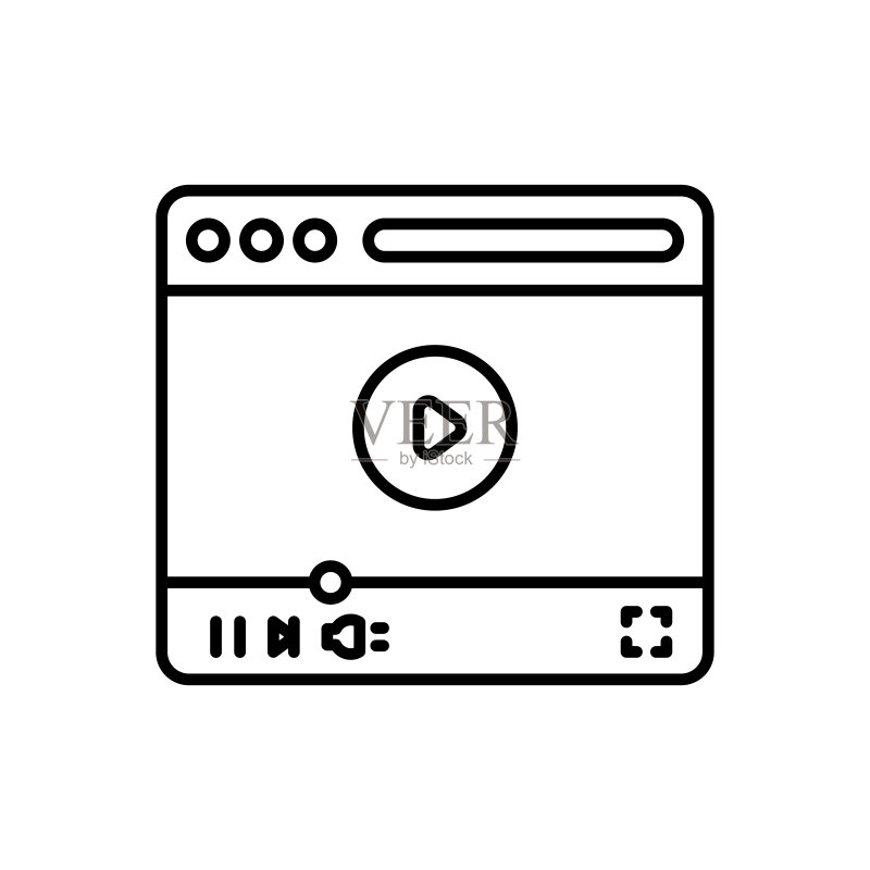 直播流图标矢量图,标志图标素材