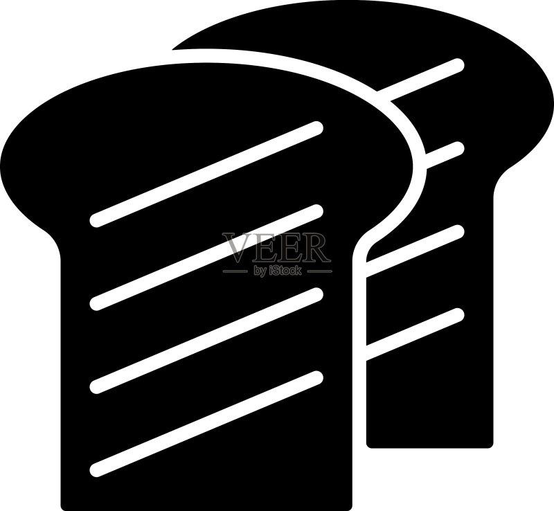 吐司面包标志食品图标图标素材
