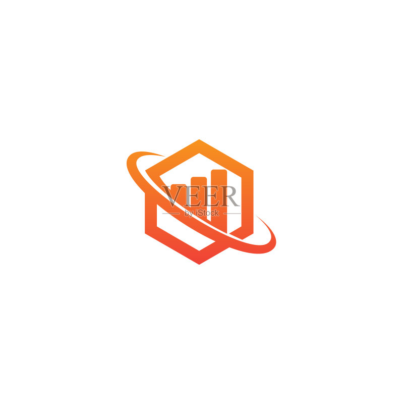 多边形图表商业公司Logo图标素材