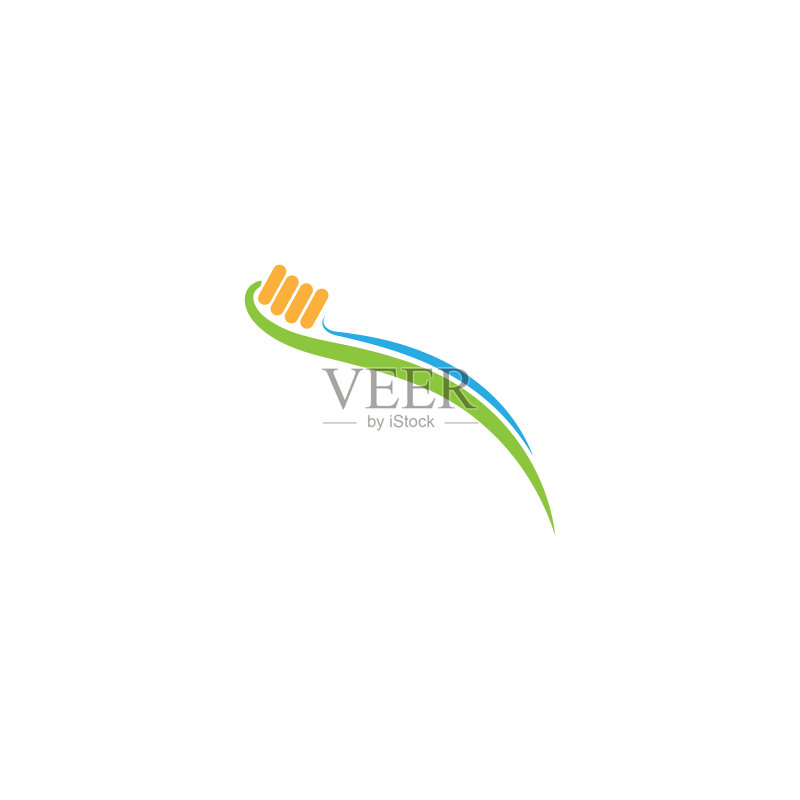 牙刷图标Logo设计模板图标素材