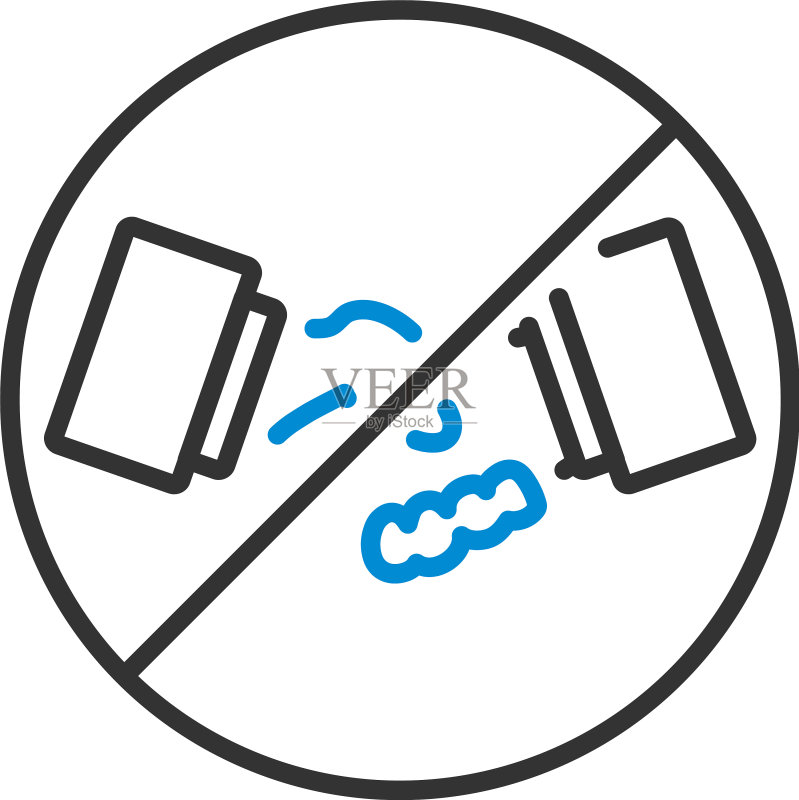 禁止握手图标图标素材