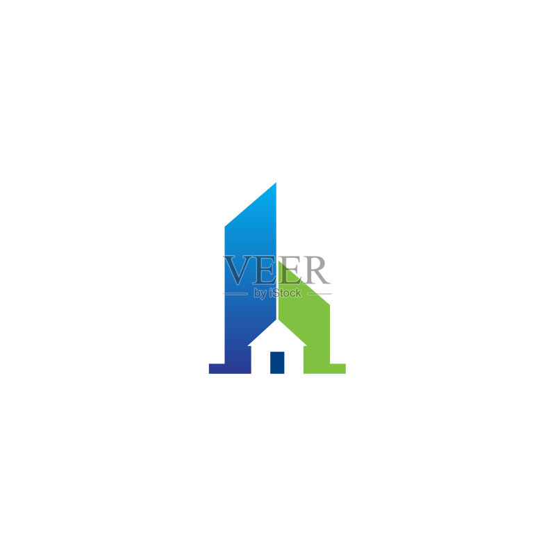 房屋中介建筑公司logo图标素材