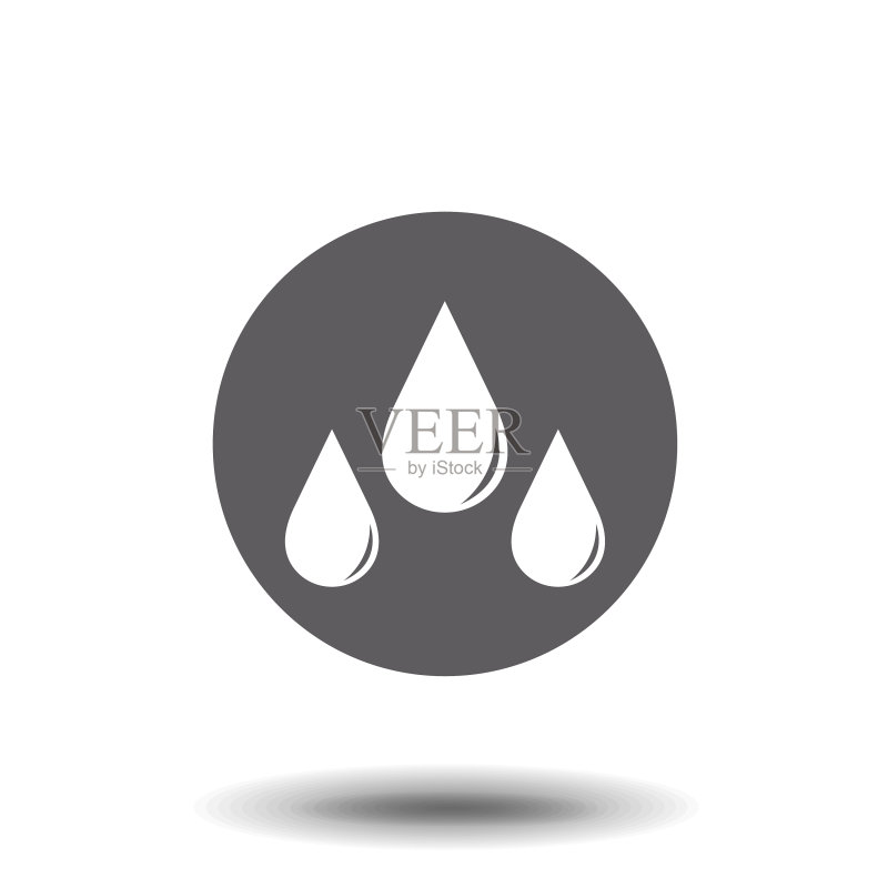 水花水滴icon石油血液logo图标素材