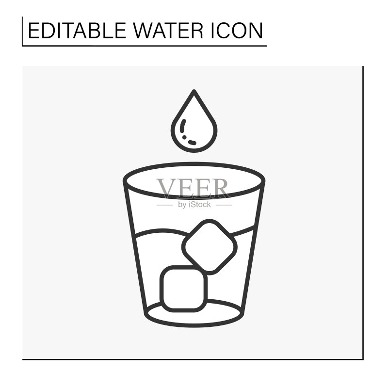 水滴线条图标图标素材