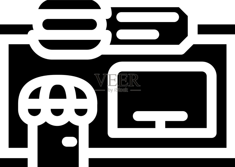 餐馆建筑标志符号图标图标素材