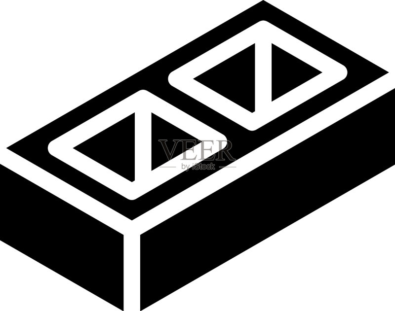 砌砖字形图标图标素材