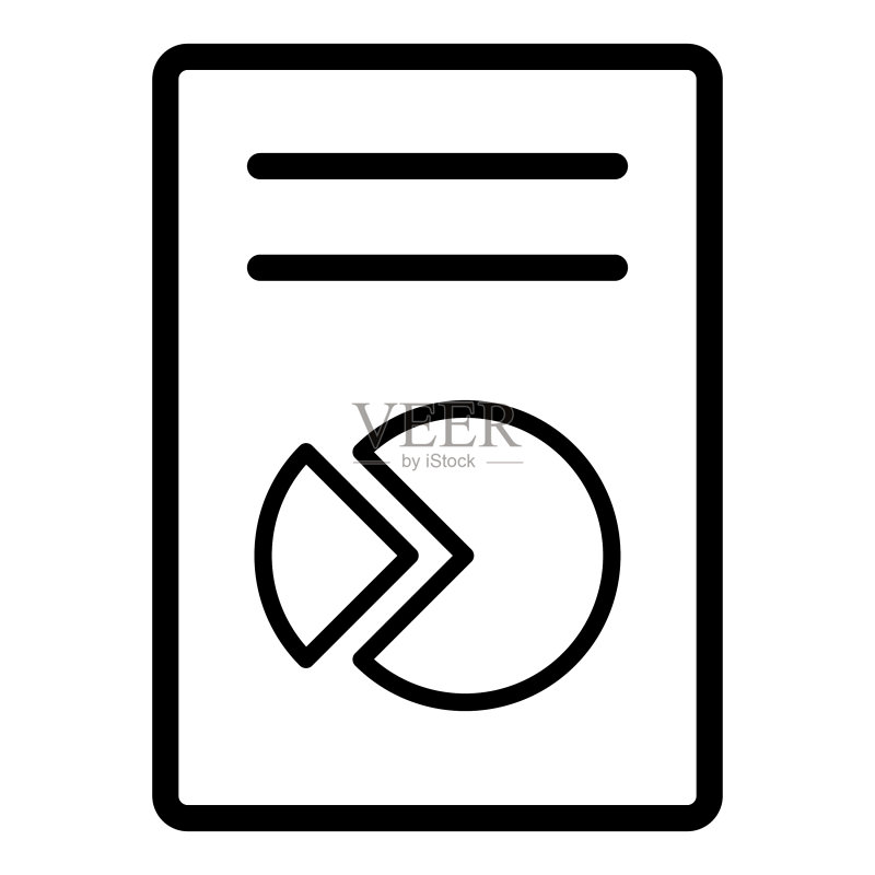 文档平面图标孤立在白色背景上图标素材