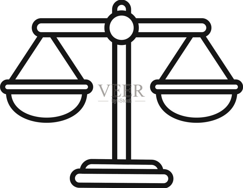 商业机会平衡图标轮廓图标素材