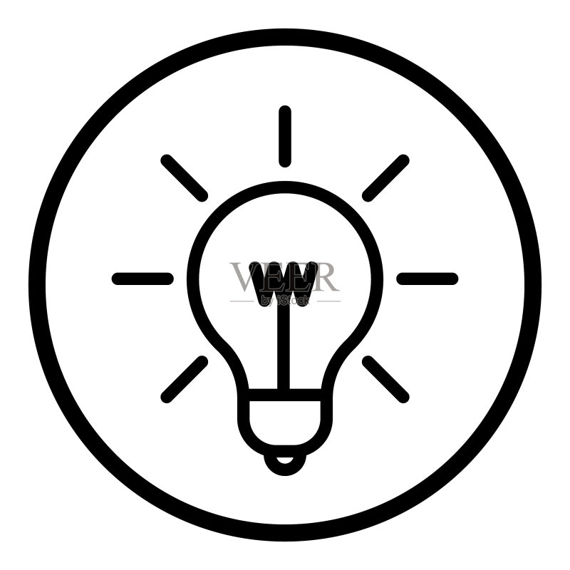 白色隔离的圆形和球体扁平图标图标素材