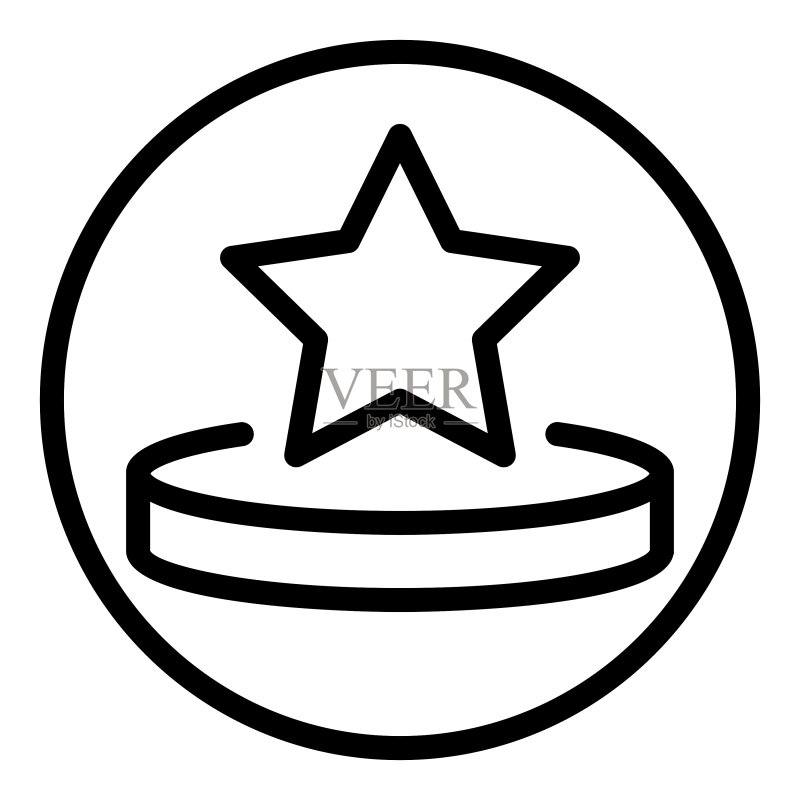 白色隔离的圆形和球体扁平图标图标素材