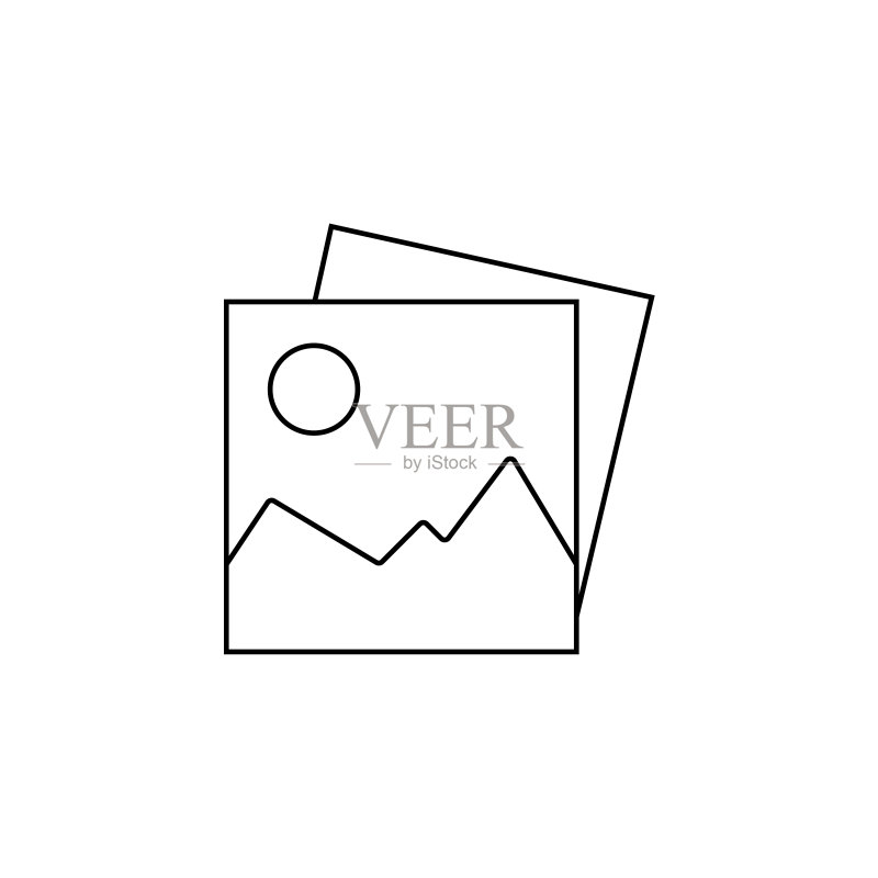 网站轮廓的Web线条图标库设计图标素材