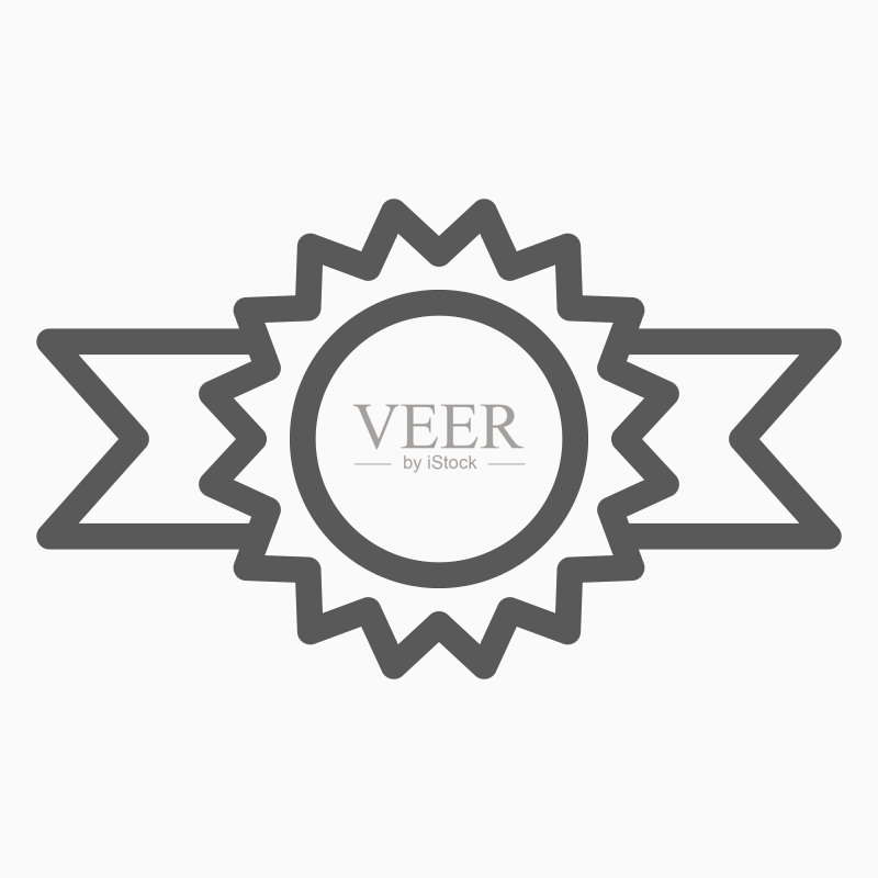 奖章缎带图标矢量图图标素材