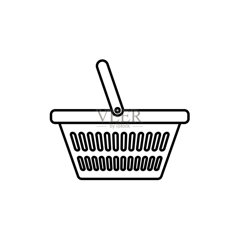 篮子商店图标Logo模板设计图标素材