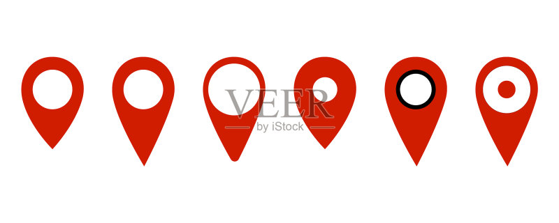 图钉点图标地图标记指针图标集图标素材