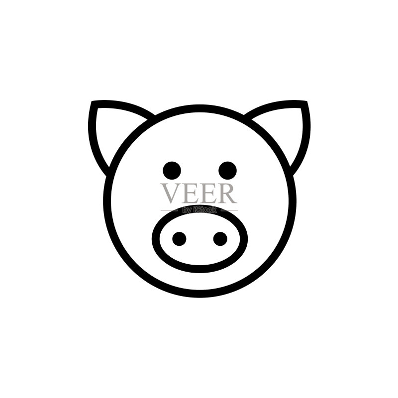 网站网页设计猪图标符号图标素材