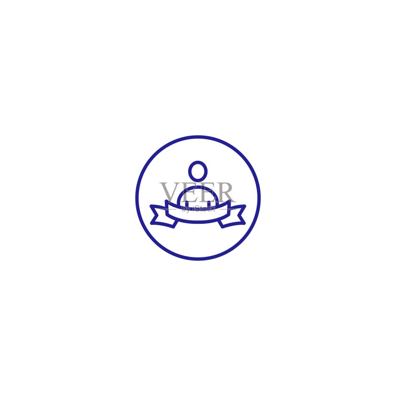 终点线彩带最佳领导者线条图标获胜图标素材