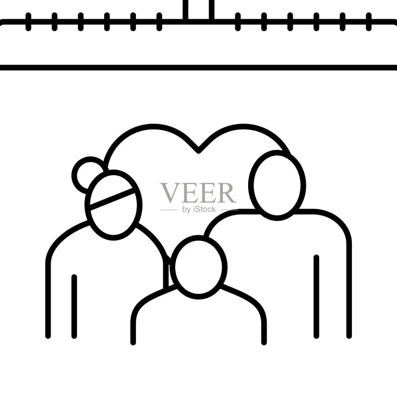 世界环境日线条图标图标素材