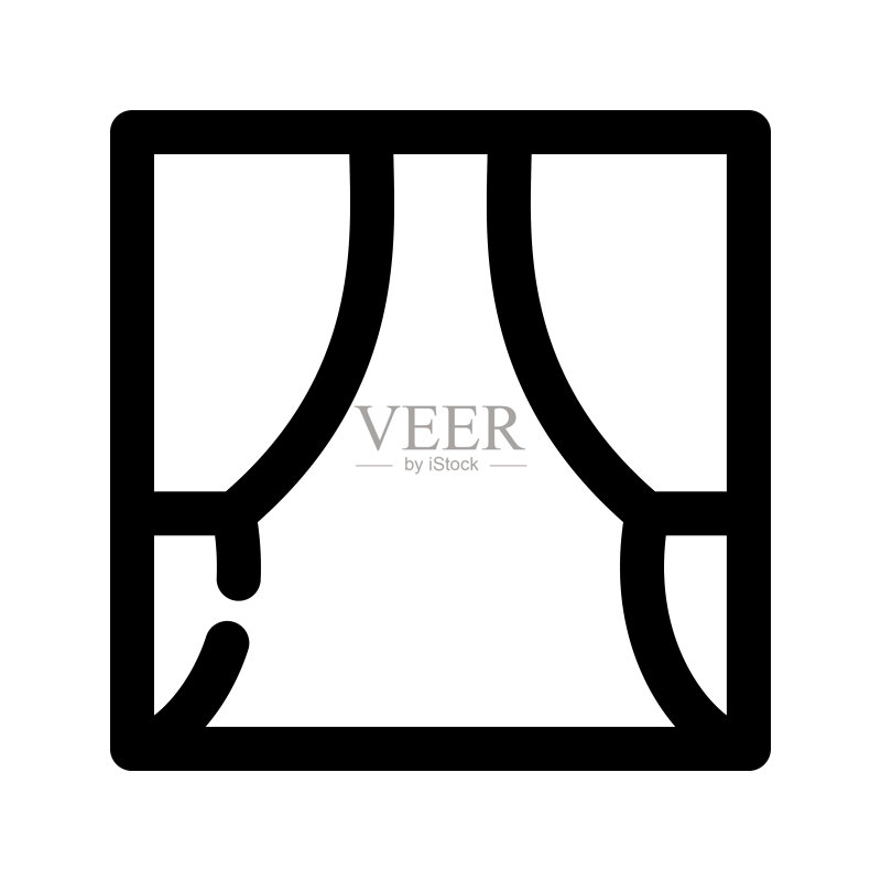 窗帘图标图标素材