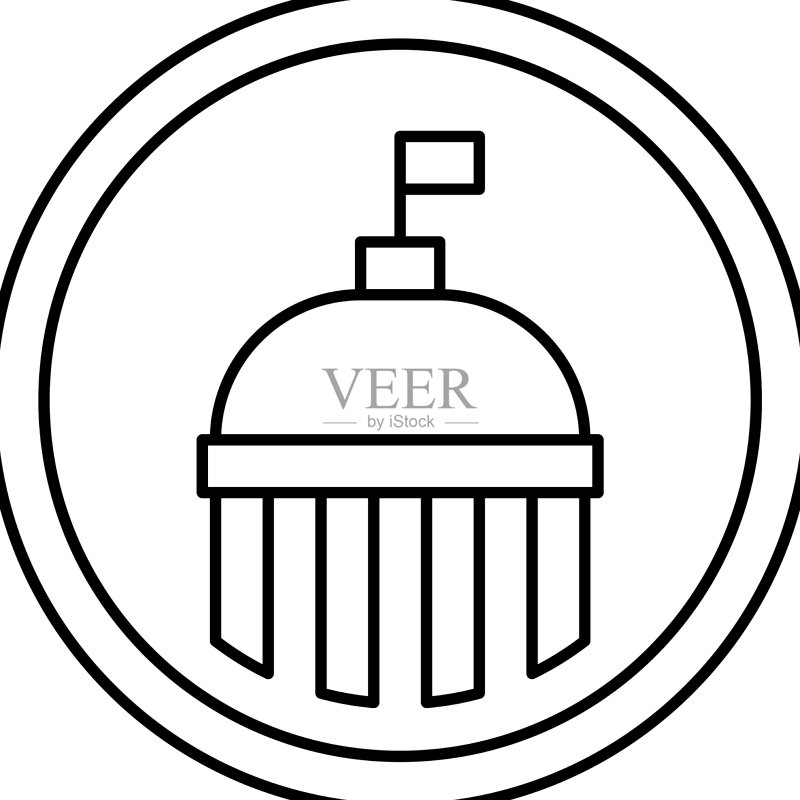 政府服务标志线条图标图标素材