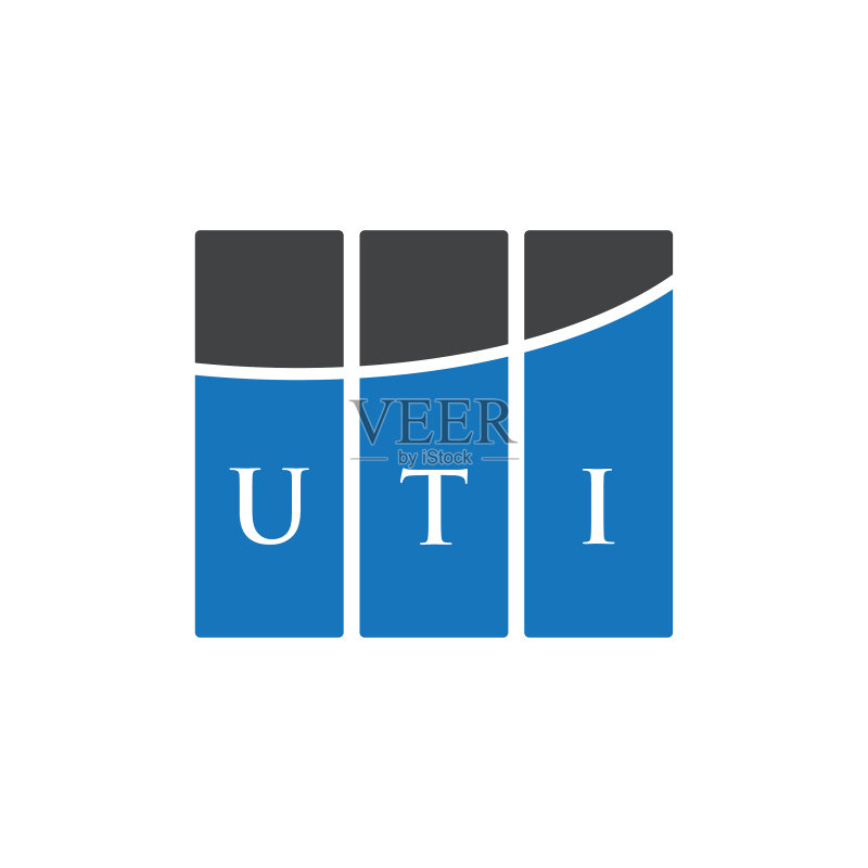 UTI字母标志设计(白色背景)图标素材