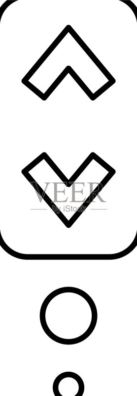 滚动符号线性图标图标素材
