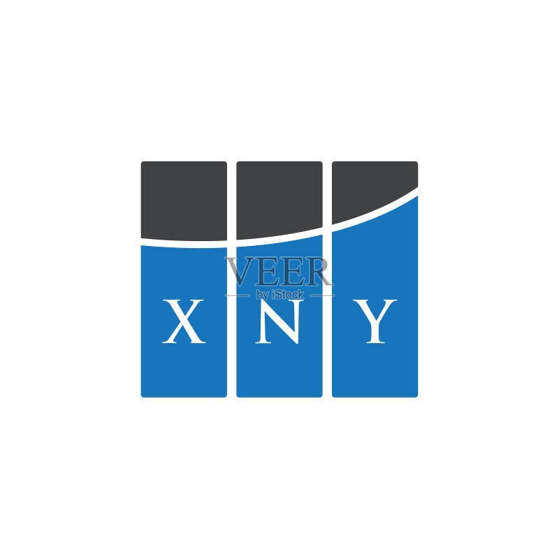 白色背景上的XNY字母标志设计XNY图标素材
