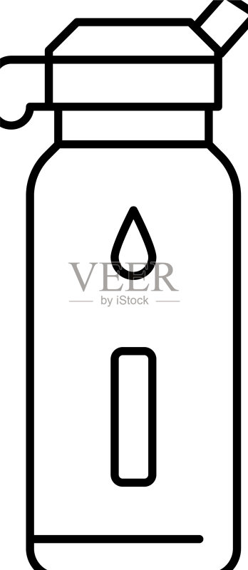 水瓶线条图标图标素材