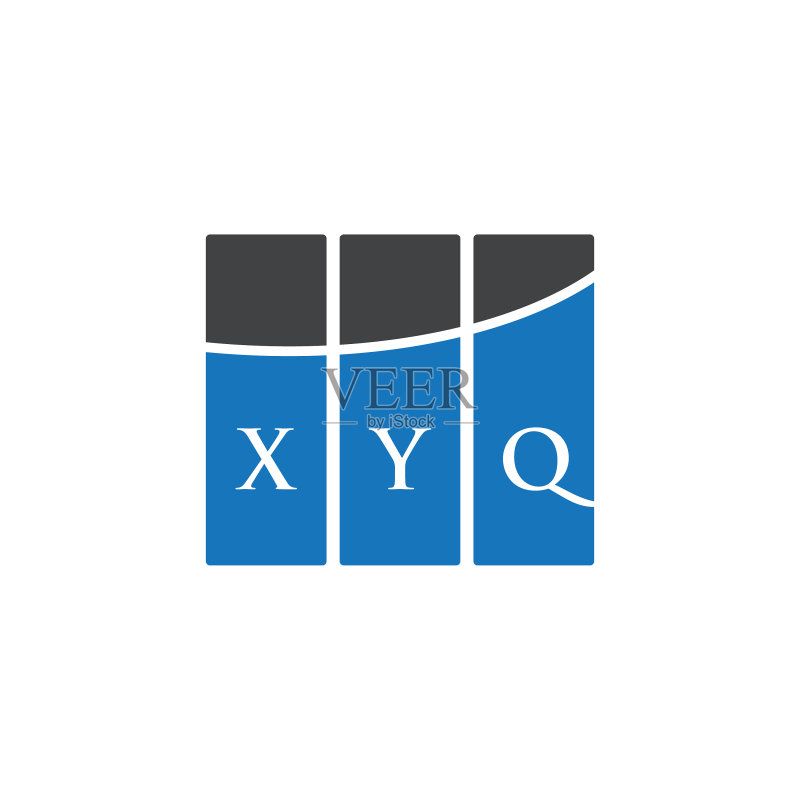 XYQ字母标志设计在白色背景上图标素材