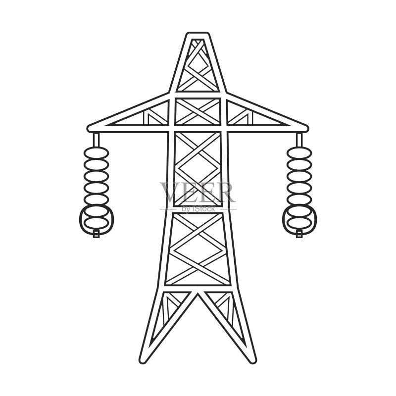太阳能电池板轮廓图标图标素材