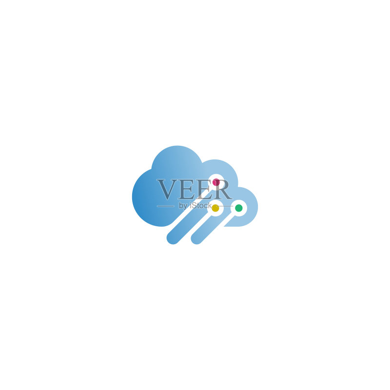 云标志图标设计模板图标素材
