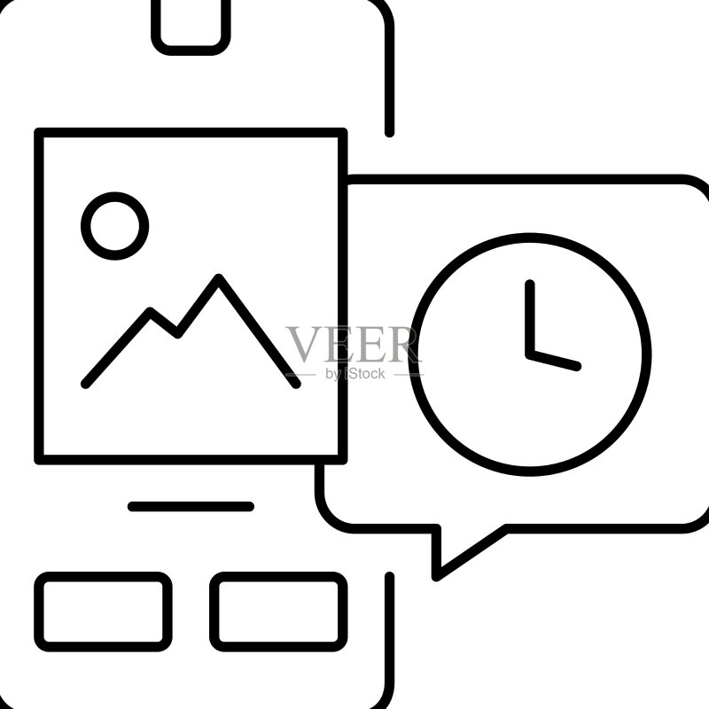 数字图像短暂线条图标图标素材