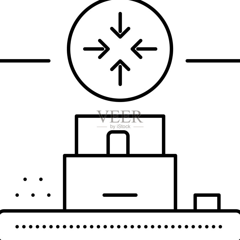 药品生产线压缩图标图标素材