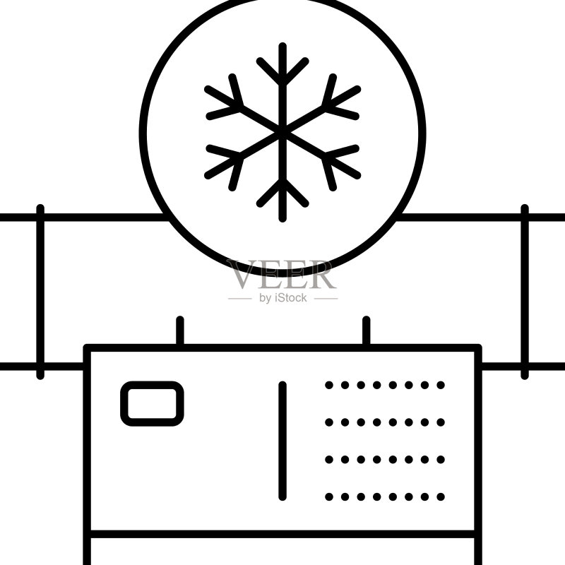 空气净化线条图标图标素材
