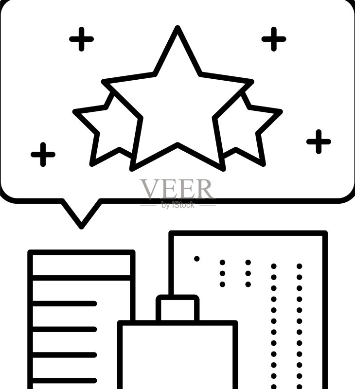 公司声誉管理线性图标图标素材