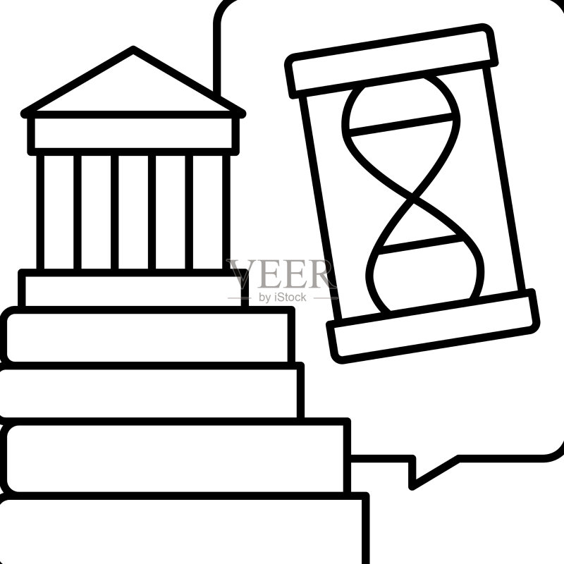 历史学科线性图标图标素材