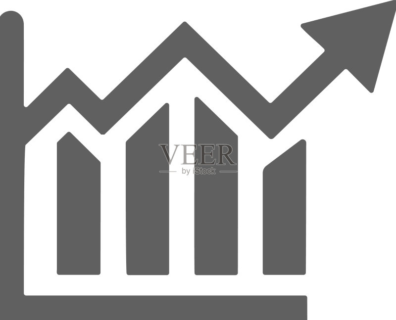 分析图增长图标灰色图标素材