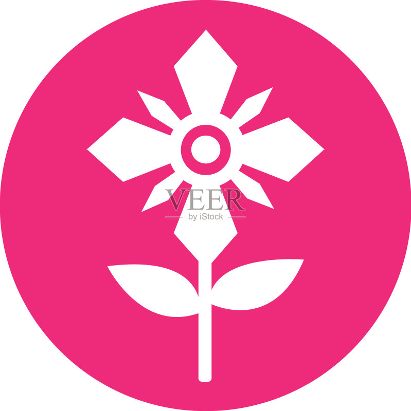 花朵图标符号设计图标素材