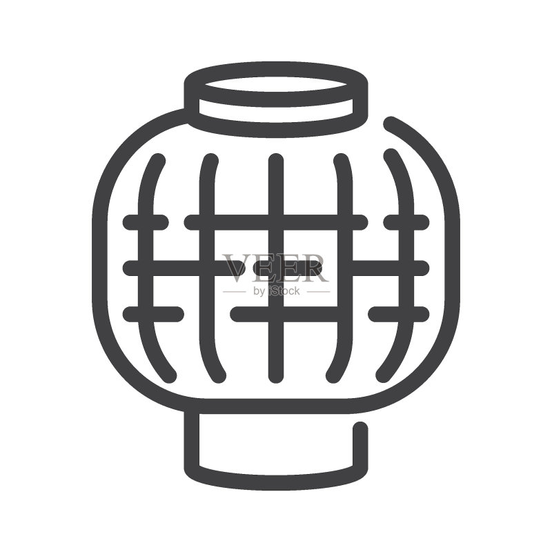 灯笼线条图标图标素材