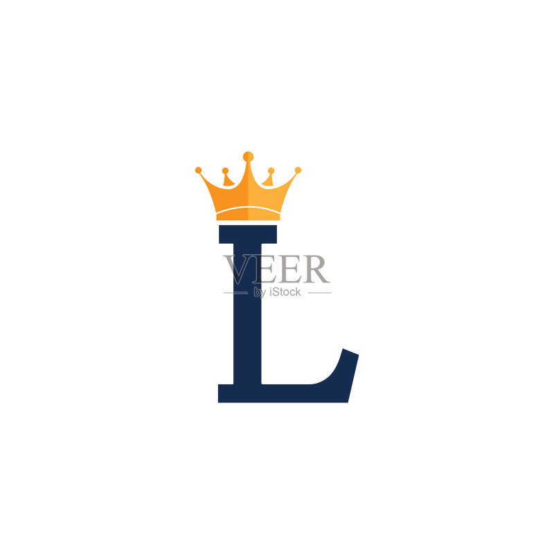 皇冠字母L品牌logo图标素材