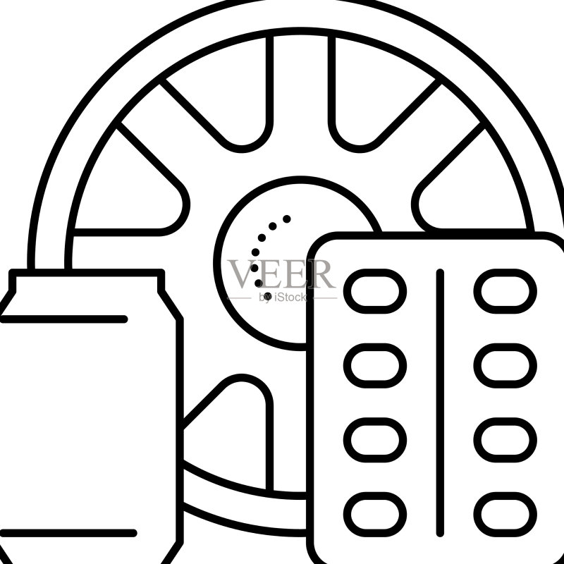铝制产品线性图标图标素材