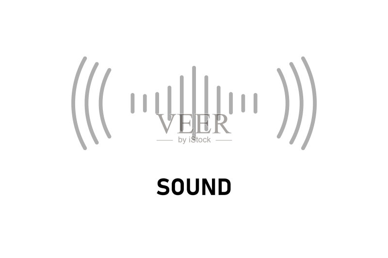 虚拟语音识别声波图标图标素材