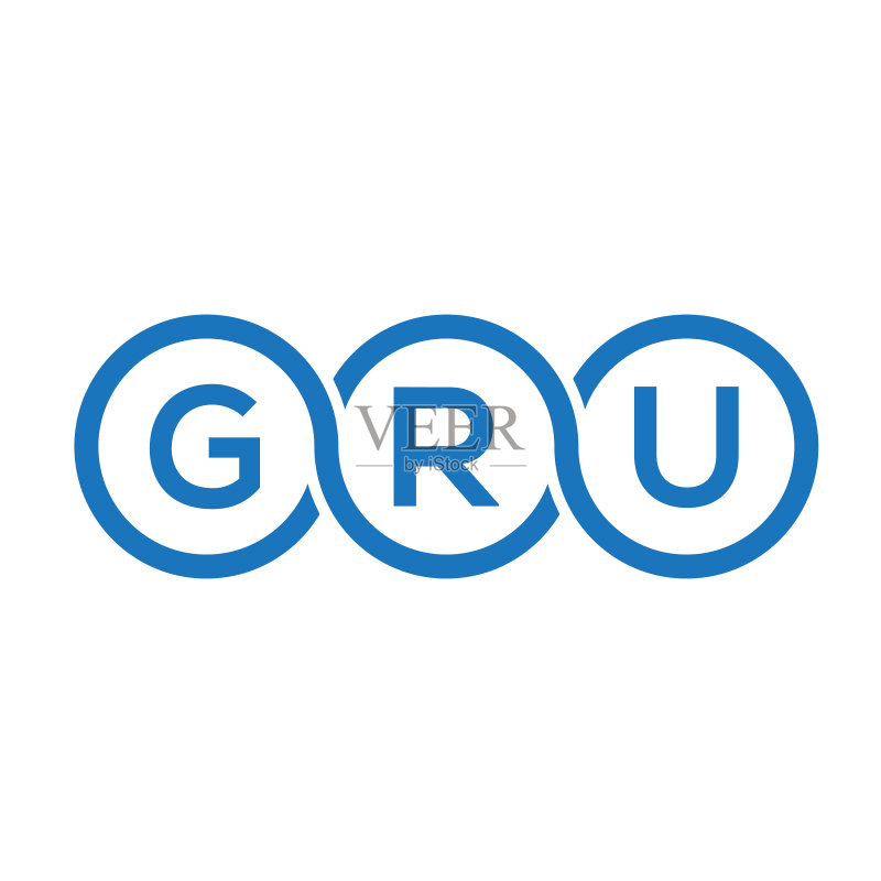 Gru字母标志白色背景图标素材