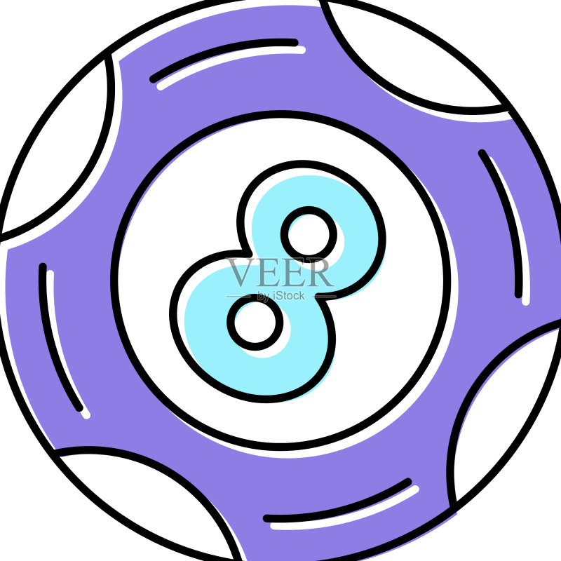 乐透彩球彩色图标图标素材