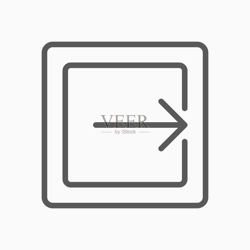 箭头导出图标矢量素材图标素材
