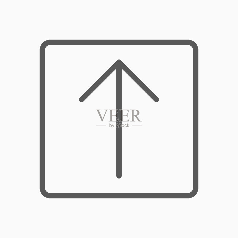 箭头向上图标矢量图图标素材
