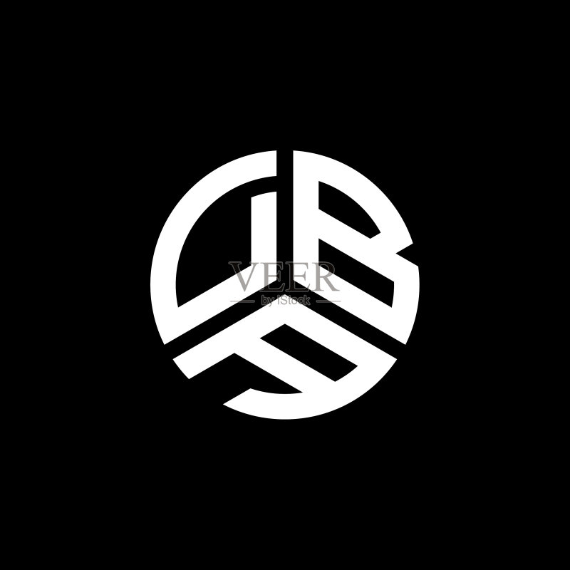 白色背景上的DBA字母标志设计图标素材