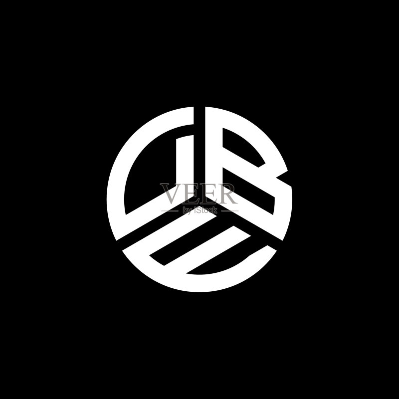 DBW字母标志设计,白色背景图标素材