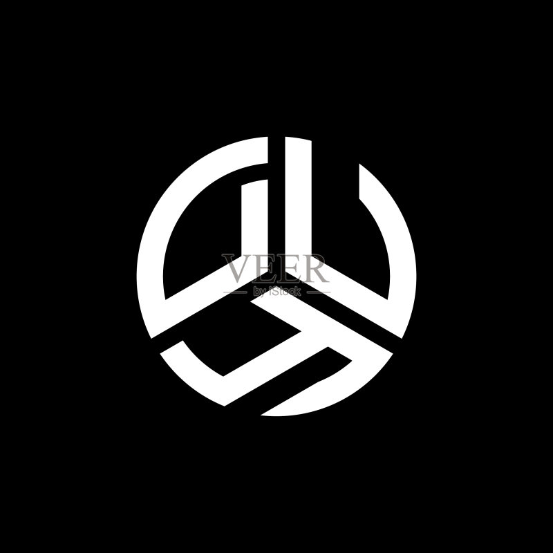 白色背景上的DUY字母标志设计图标素材