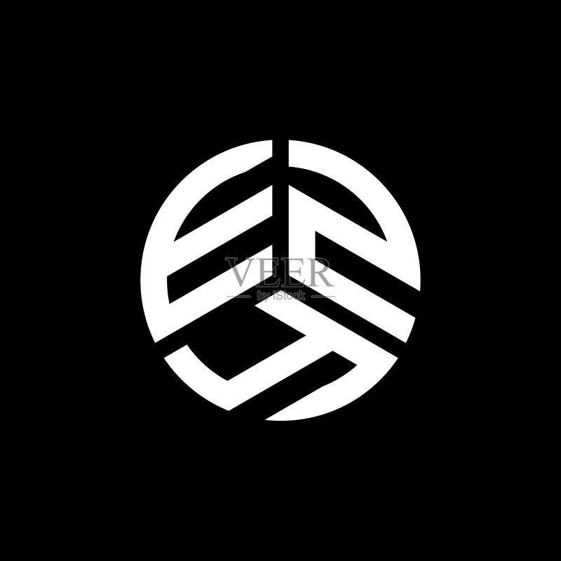 白色背景上的EZY字母标志设计图标素材