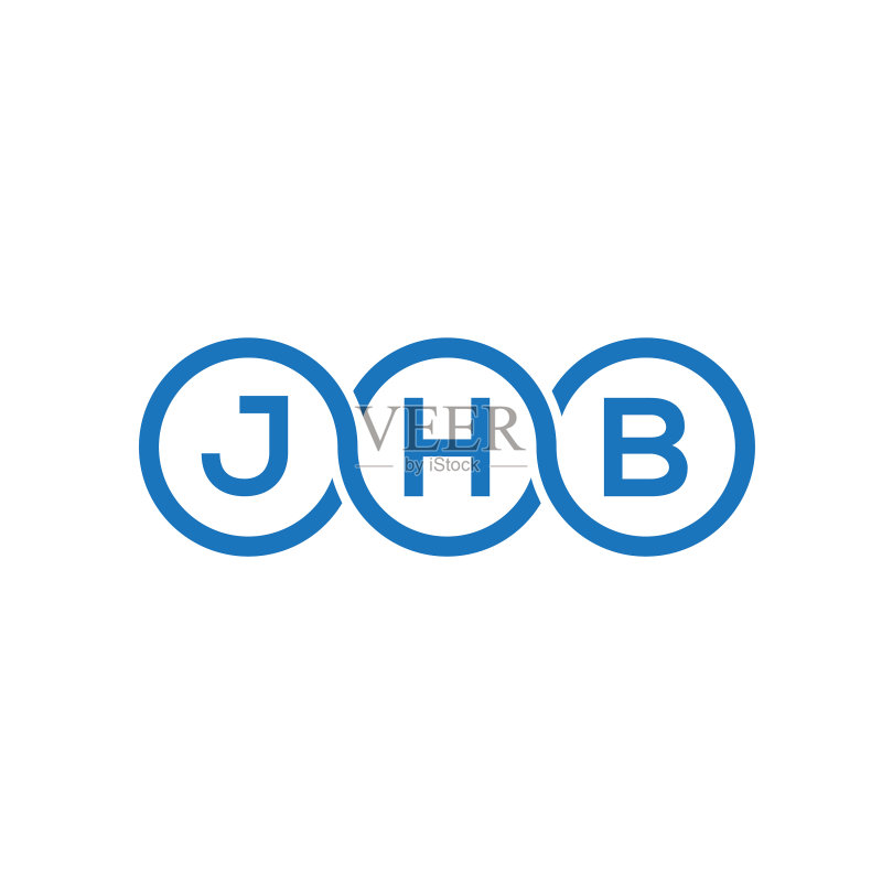 JHB字母标志设计(白色背景)图标素材